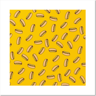 Hotdog Pattern Posters and Art